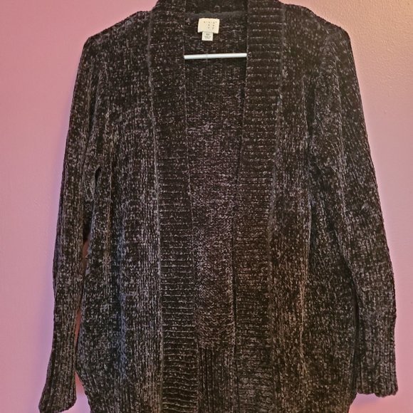 A N E W D A Y Black Cardigan Sweater-Size X Small - Picture 2 of 3